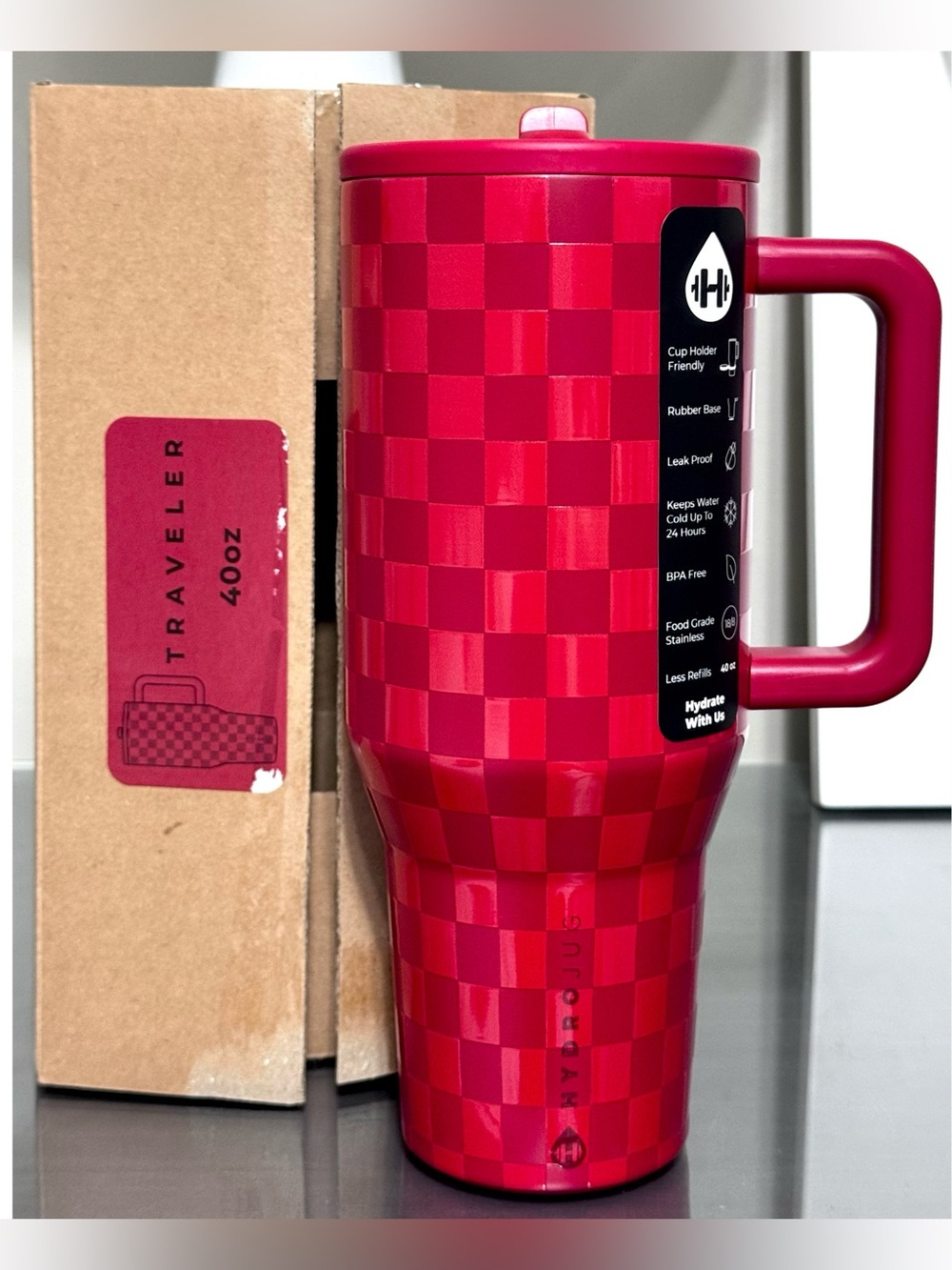 HydroJug X ACTA‎ 40oz Traveler, RED HOT